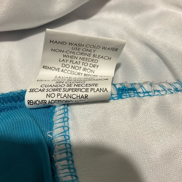 Speechless Dress Turquoise White 16 Girls Floral Ruffle Tiers Bolera Short Sleev - Picture 8 of 11